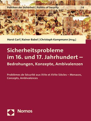 cover image of Sicherheitsprobleme im 16. und 17. Jahrhundert